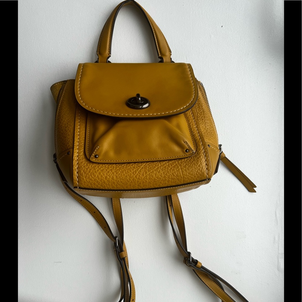 Coach Small Leather Backpack